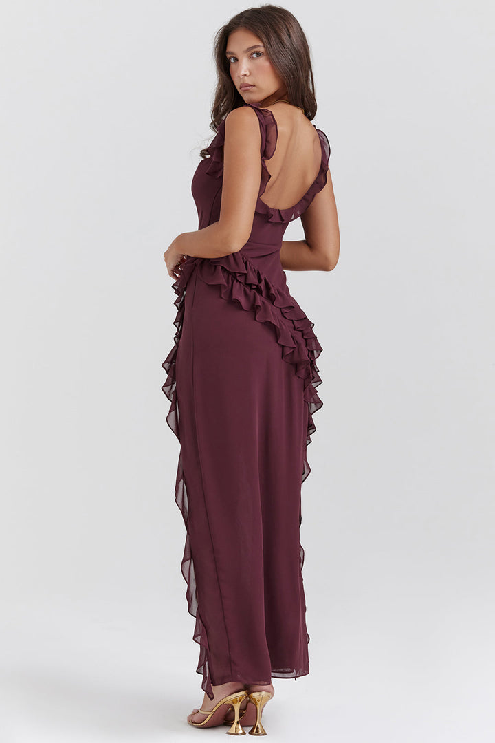 Andrea - Wunderschönes Bequemes Midi-Kleid