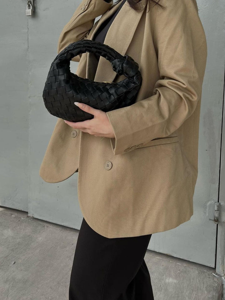 Ringelblume Geflochtene Mini-Handtasche