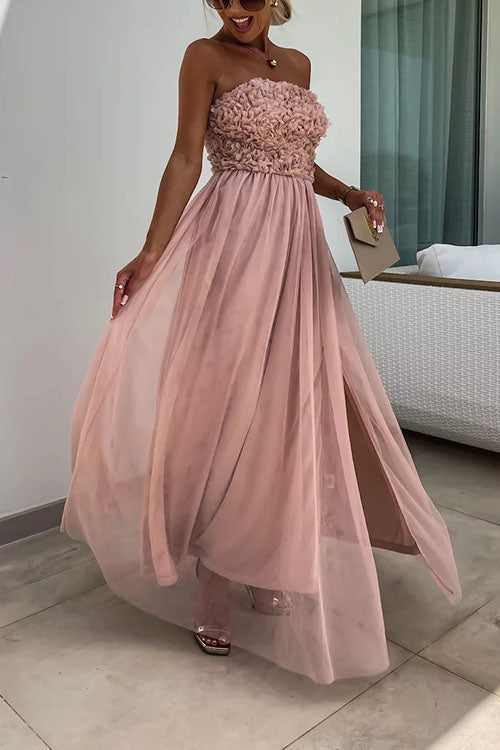 Ari - Robe longue élégante avec fente