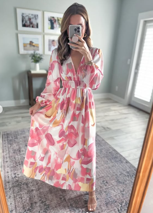 Elise - Robe longue florale charmante