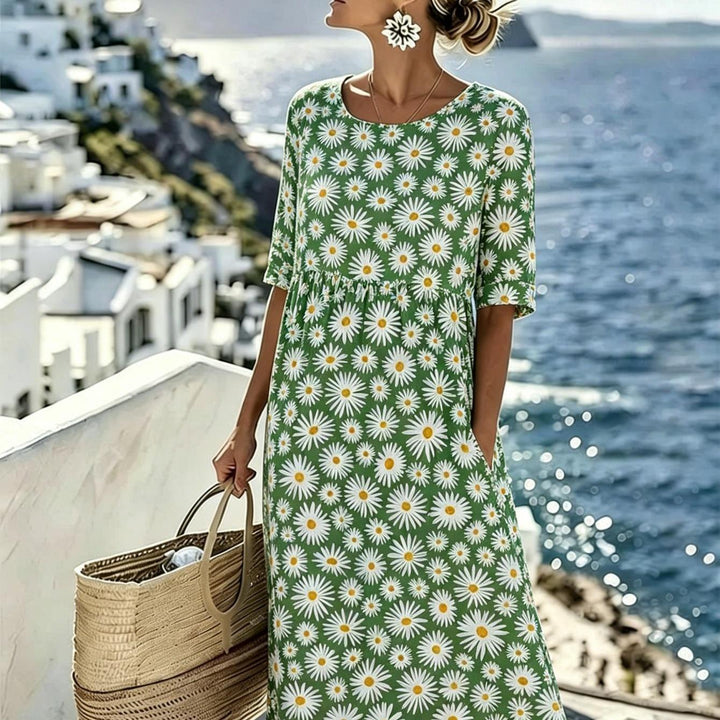 Daisy™ | Blühendes Wiesen-Midi-Kleid