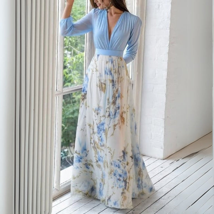Dolores - Robe longue à imprimé floral