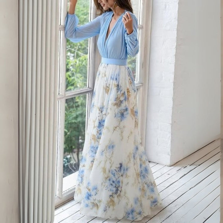 Dolores - Robe longue à imprimé floral