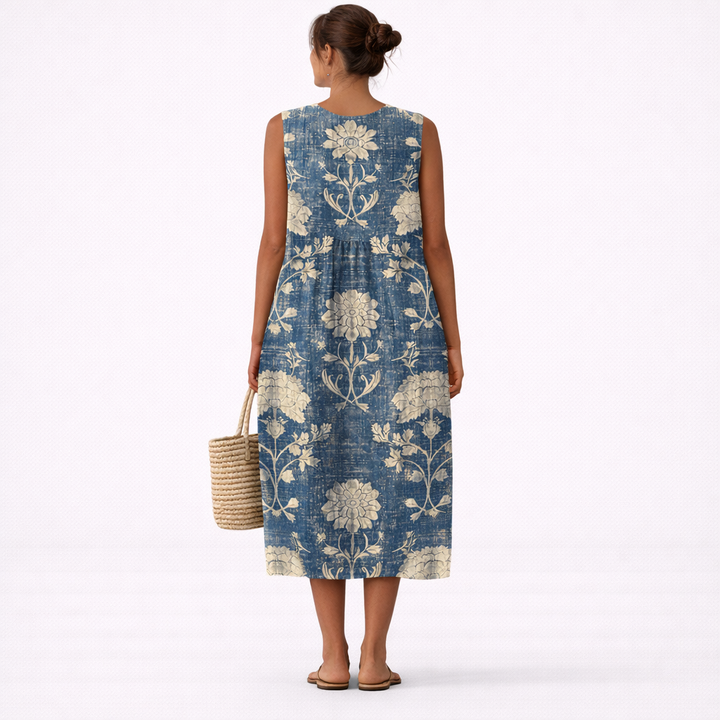Alberte™ | Abito midi classico a fiori