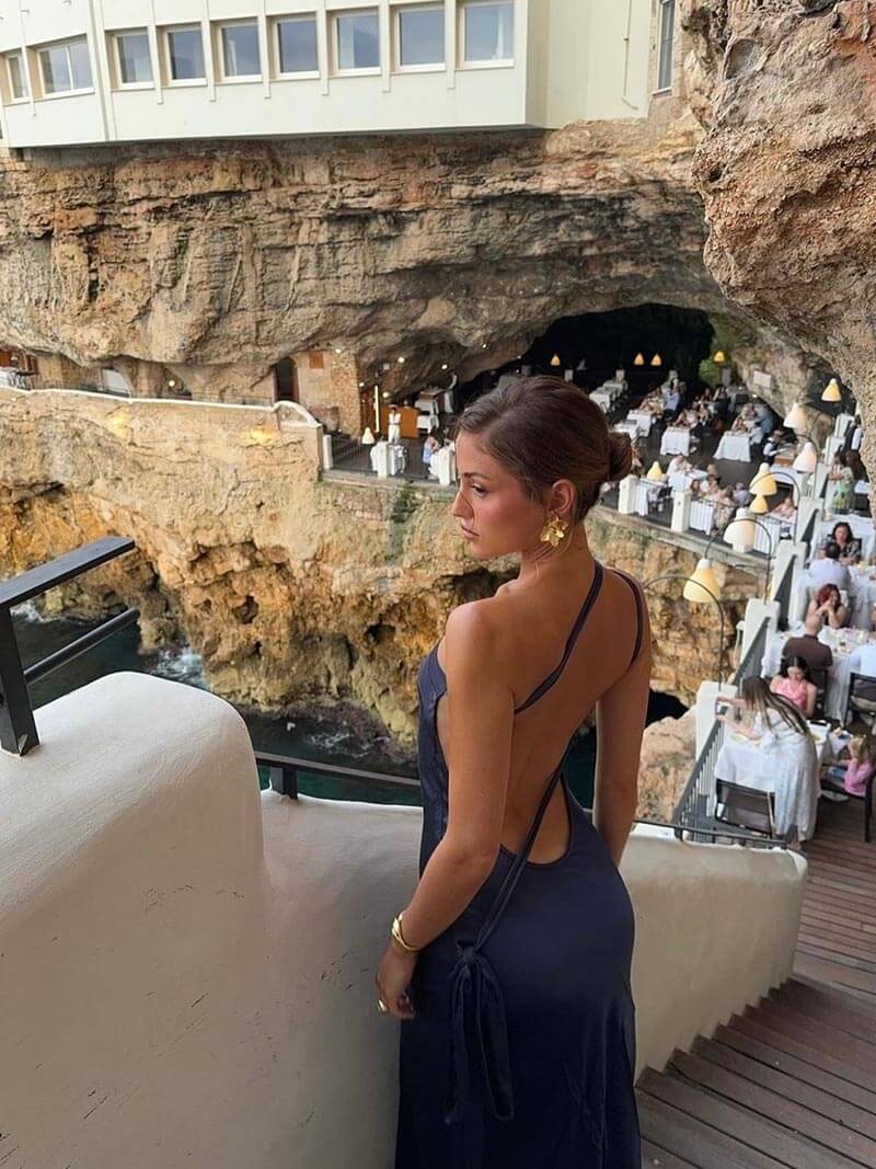 Caroline - Robe longue dos nu