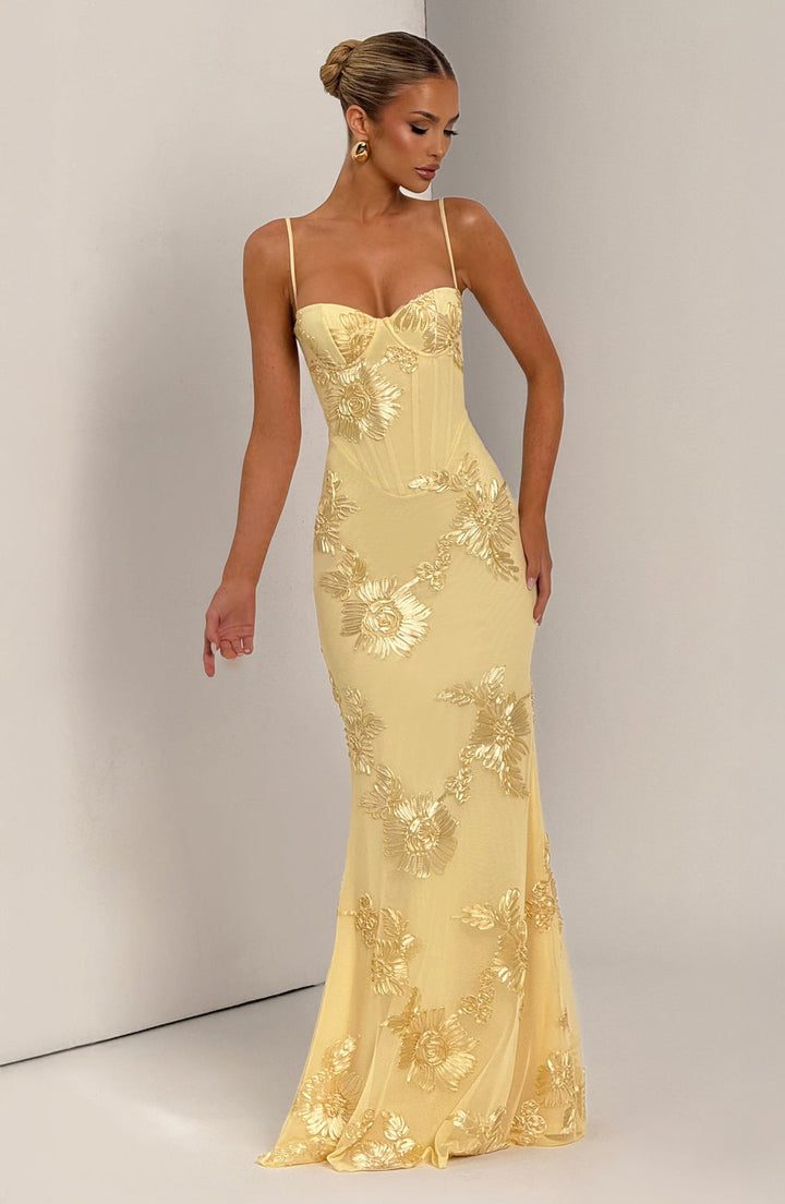 Aveline - Robe corset floral