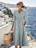Elly™ | Blumiges Sommer-Midi-Kleid