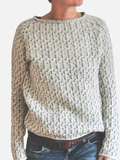 Mette | Lockere Strickbluse mit Rundhals für den Frühling