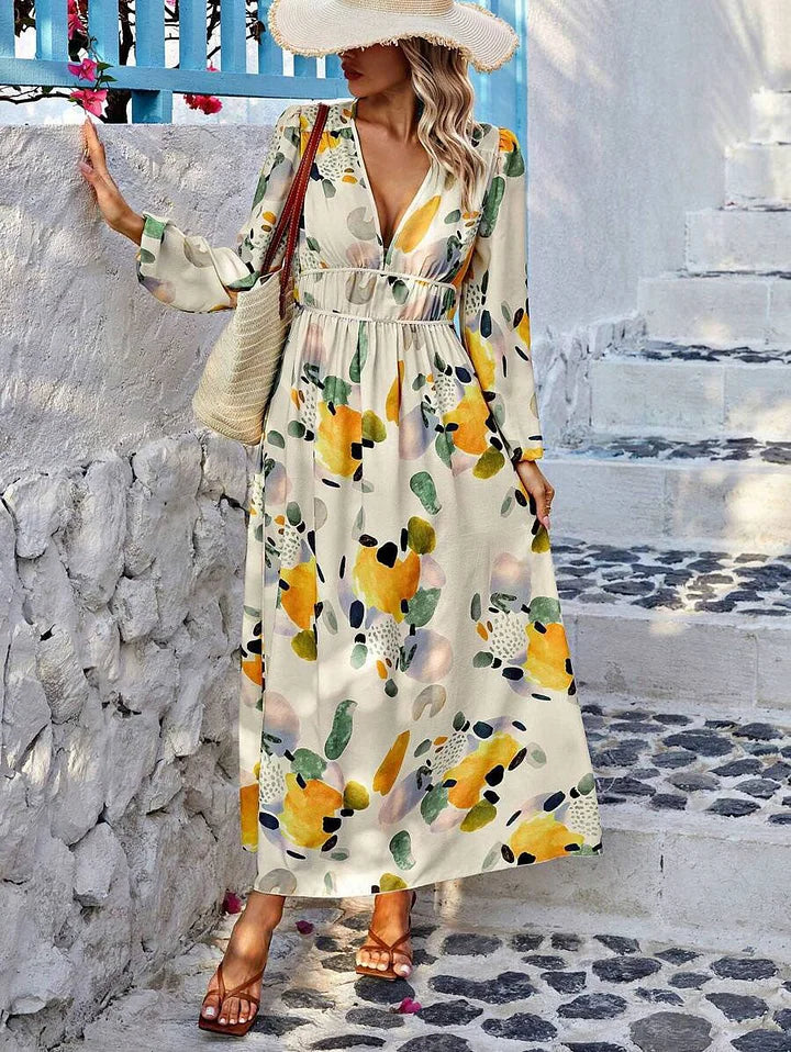 Elise - Robe longue florale charmante