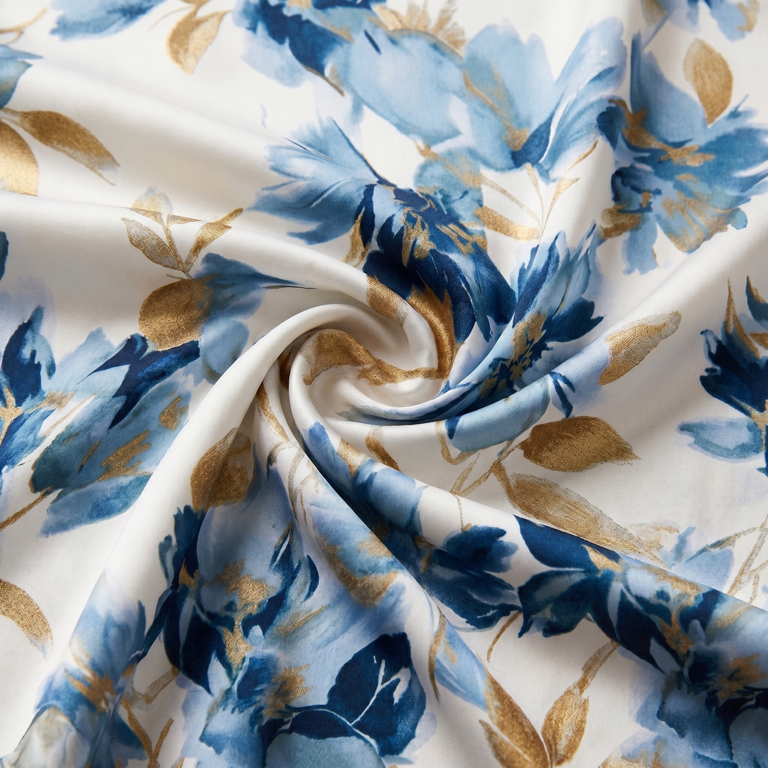 Denise | Robe midi portefeuille fleurie