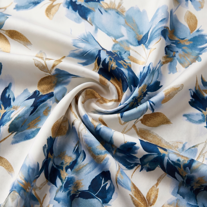Denise | Robe midi portefeuille fleurie