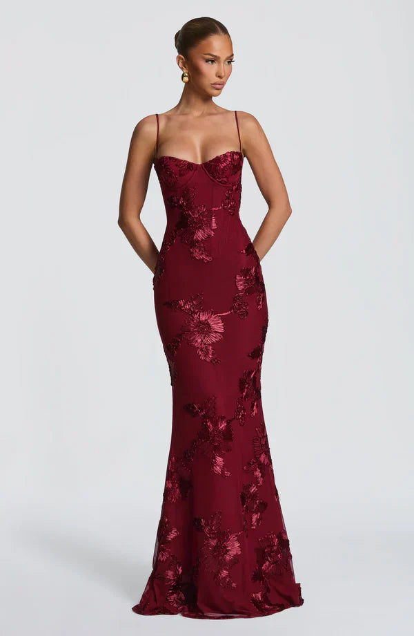 Aveline - Robe corset floral
