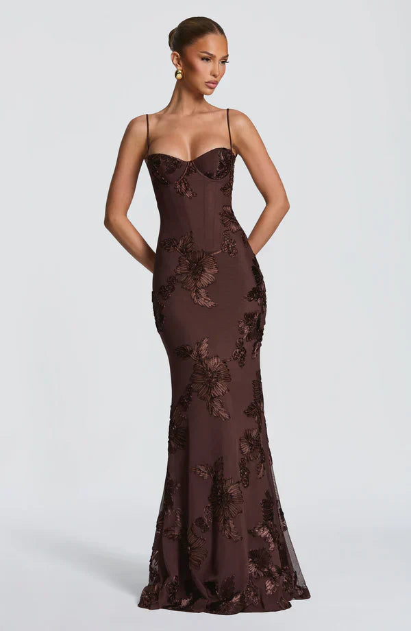 Aveline - Robe corset floral